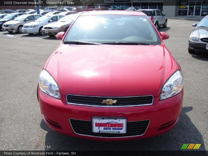 Victory Red / Gray 2009 Chevrolet Impala LT