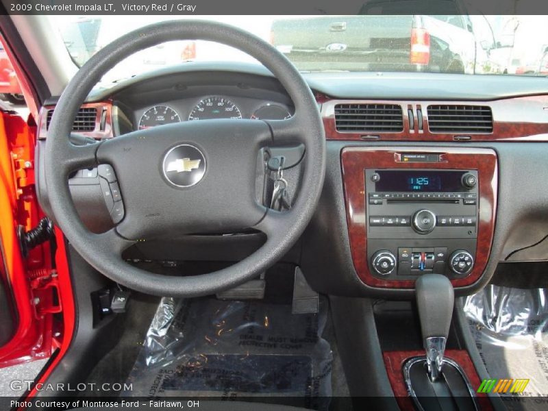 Victory Red / Gray 2009 Chevrolet Impala LT