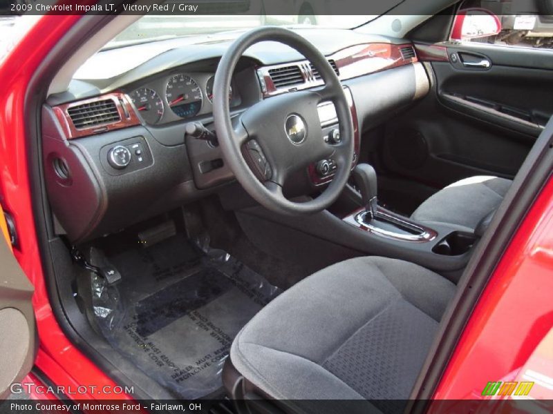 Victory Red / Gray 2009 Chevrolet Impala LT