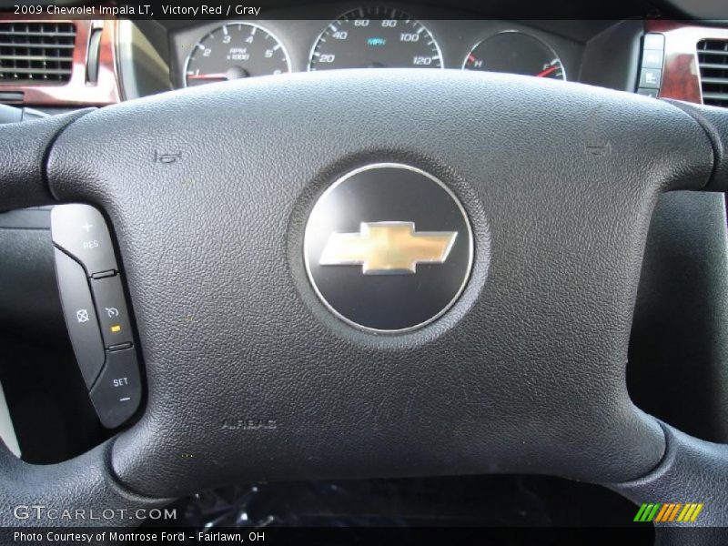 Victory Red / Gray 2009 Chevrolet Impala LT