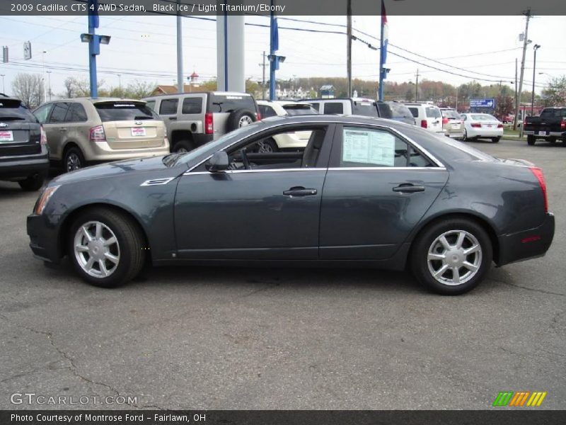 Black Ice / Light Titanium/Ebony 2009 Cadillac CTS 4 AWD Sedan