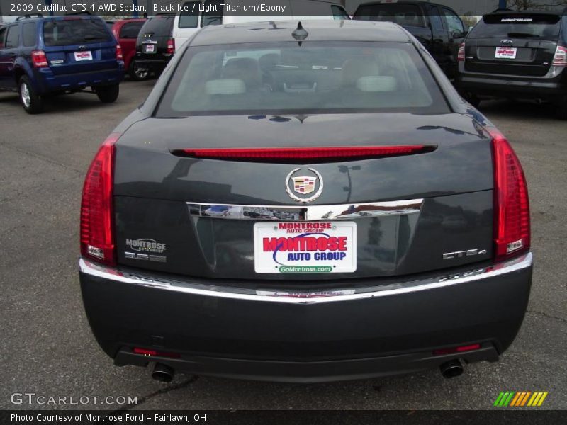 Black Ice / Light Titanium/Ebony 2009 Cadillac CTS 4 AWD Sedan