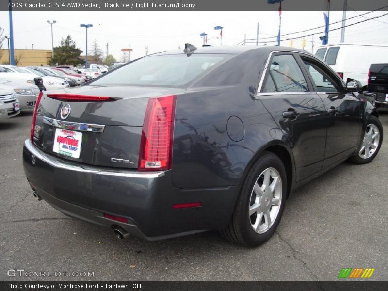 Black Ice / Light Titanium/Ebony 2009 Cadillac CTS 4 AWD Sedan
