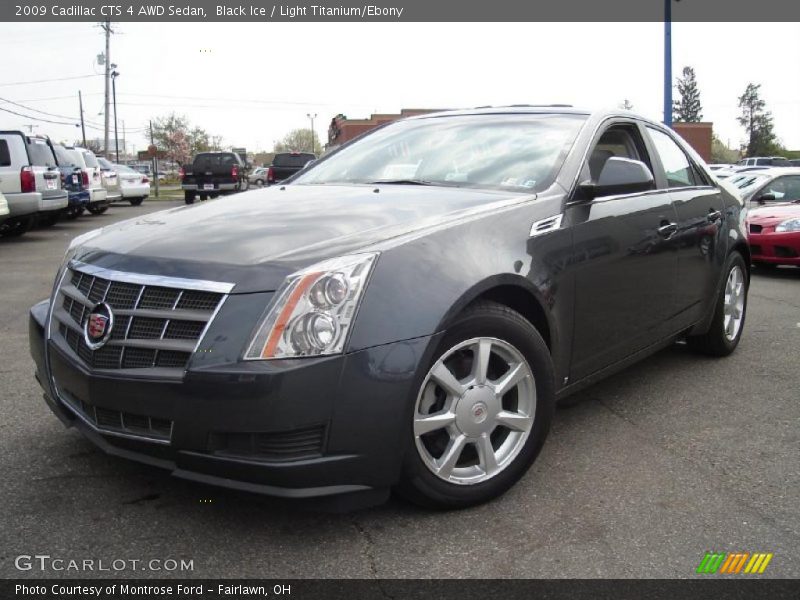 Black Ice / Light Titanium/Ebony 2009 Cadillac CTS 4 AWD Sedan