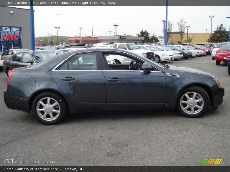 Black Ice / Light Titanium/Ebony 2009 Cadillac CTS 4 AWD Sedan
