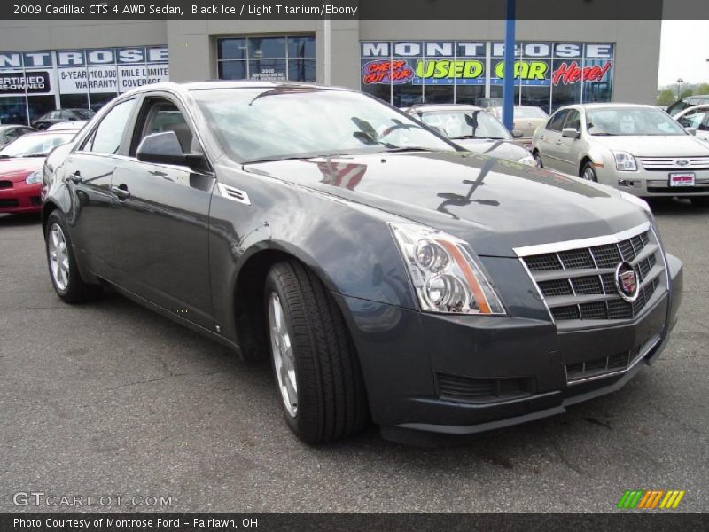 Black Ice / Light Titanium/Ebony 2009 Cadillac CTS 4 AWD Sedan