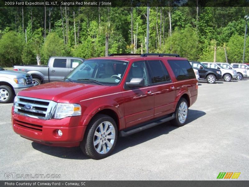 Sangria Red Metallic / Stone 2009 Ford Expedition EL XLT