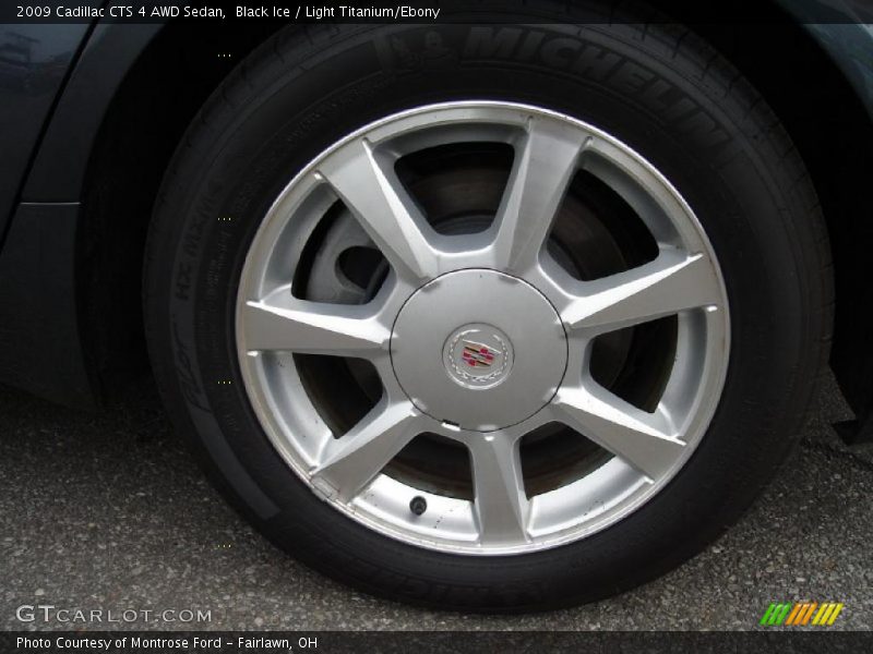 Black Ice / Light Titanium/Ebony 2009 Cadillac CTS 4 AWD Sedan