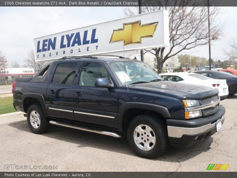 Dark Blue Metallic / Gray/Dark Charcoal 2006 Chevrolet Avalanche Z71 4x4
