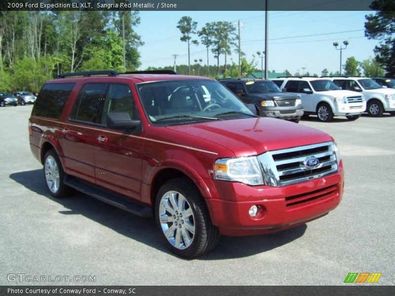 Sangria Red Metallic / Stone 2009 Ford Expedition EL XLT