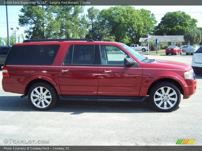Sangria Red Metallic / Stone 2009 Ford Expedition EL XLT