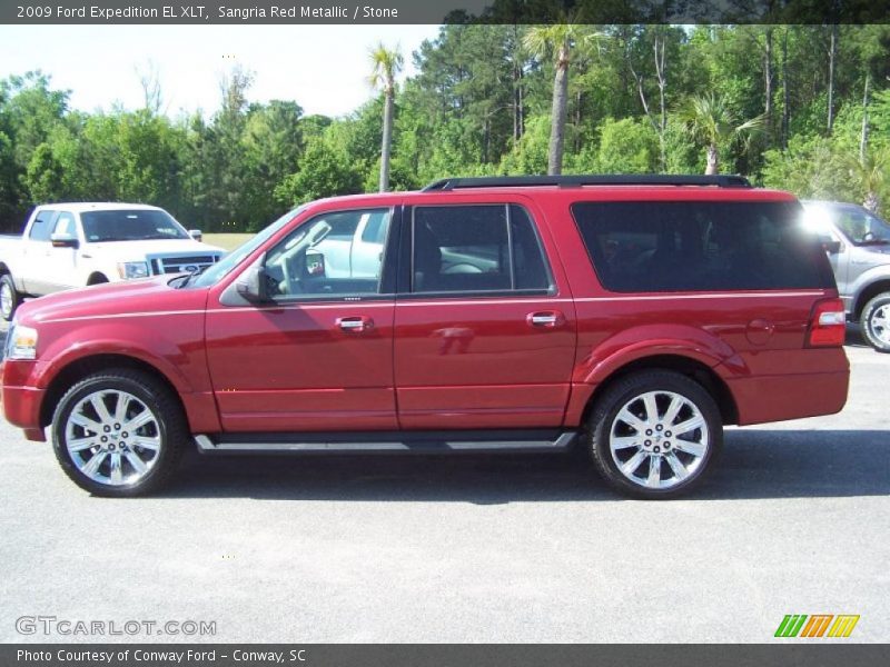 Sangria Red Metallic / Stone 2009 Ford Expedition EL XLT