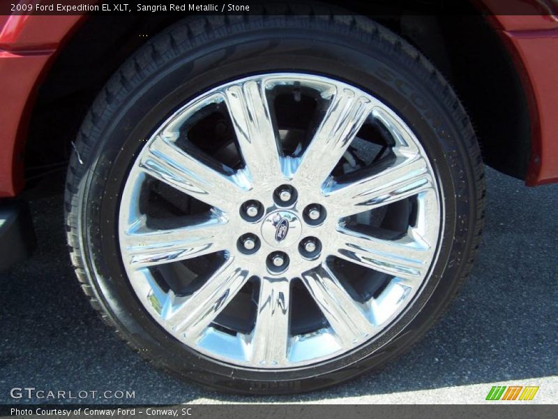 Sangria Red Metallic / Stone 2009 Ford Expedition EL XLT