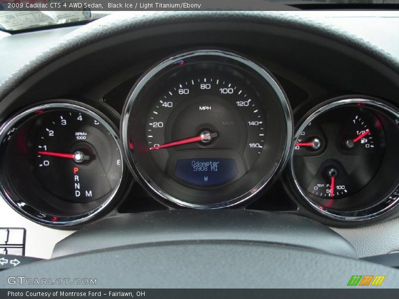 Black Ice / Light Titanium/Ebony 2009 Cadillac CTS 4 AWD Sedan