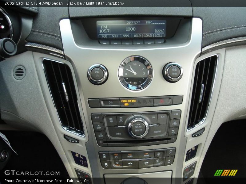 Black Ice / Light Titanium/Ebony 2009 Cadillac CTS 4 AWD Sedan