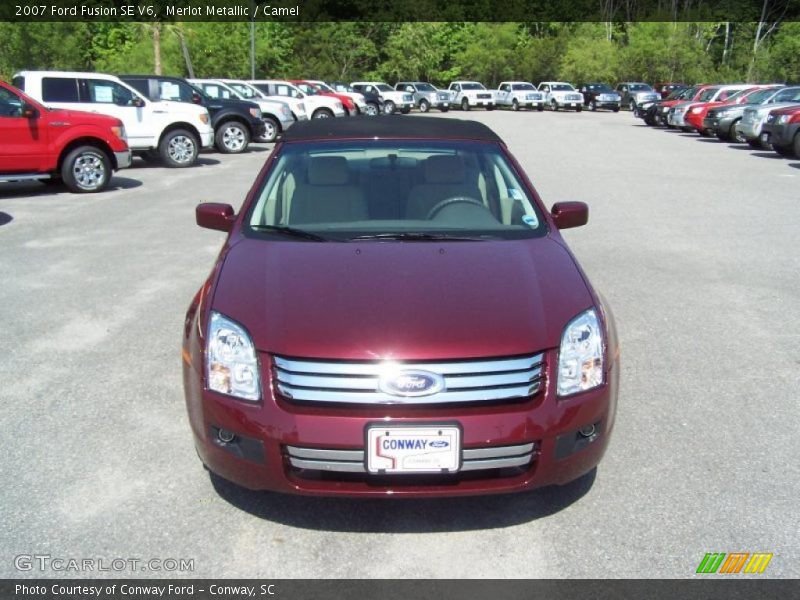Merlot Metallic / Camel 2007 Ford Fusion SE V6