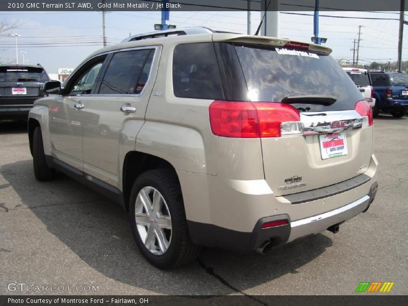 Gold Mist Metallic / Jet Black 2010 GMC Terrain SLT AWD