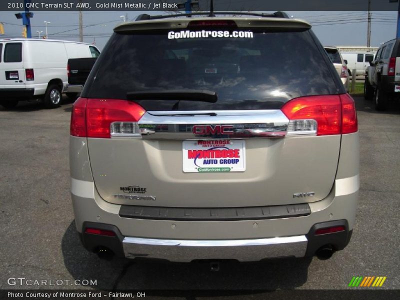 Gold Mist Metallic / Jet Black 2010 GMC Terrain SLT AWD
