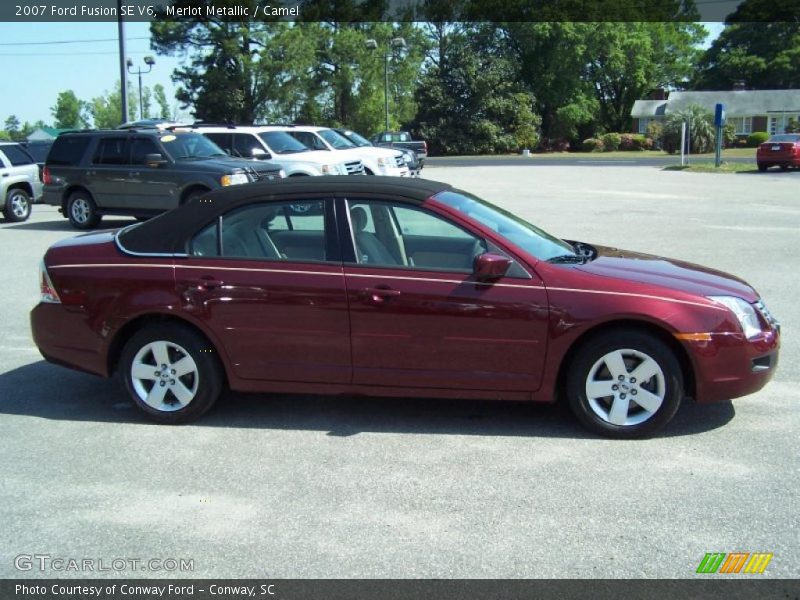 Merlot Metallic / Camel 2007 Ford Fusion SE V6