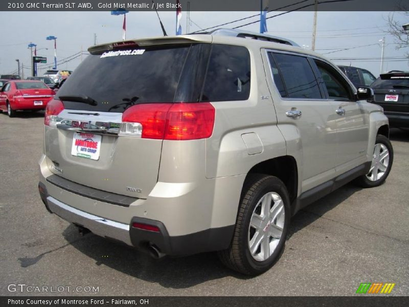Gold Mist Metallic / Jet Black 2010 GMC Terrain SLT AWD