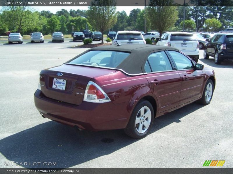 Merlot Metallic / Camel 2007 Ford Fusion SE V6