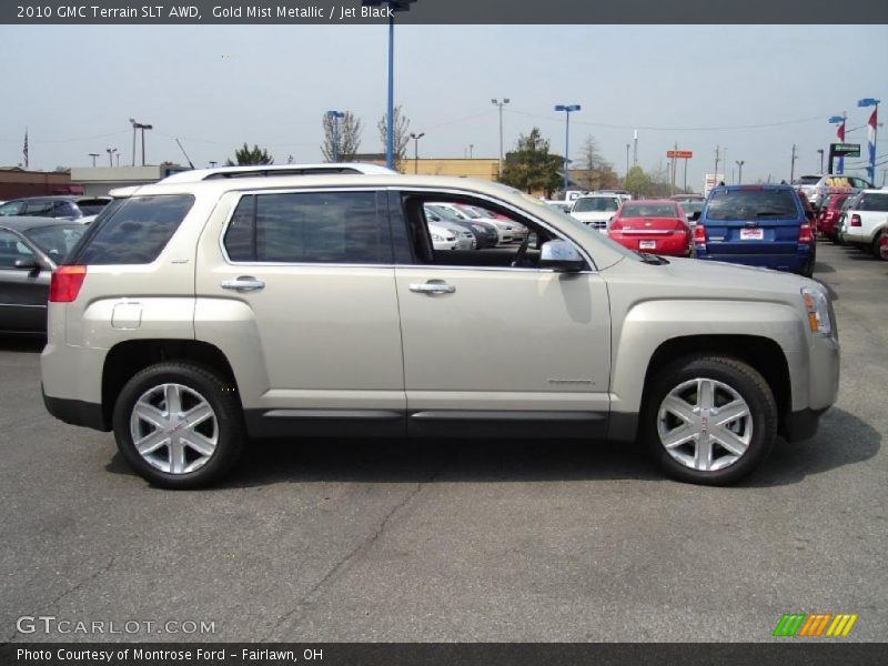 Gold Mist Metallic / Jet Black 2010 GMC Terrain SLT AWD
