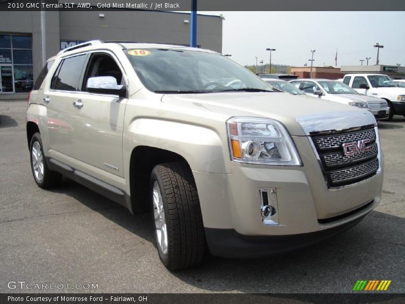 Gold Mist Metallic / Jet Black 2010 GMC Terrain SLT AWD