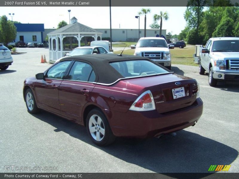Merlot Metallic / Camel 2007 Ford Fusion SE V6