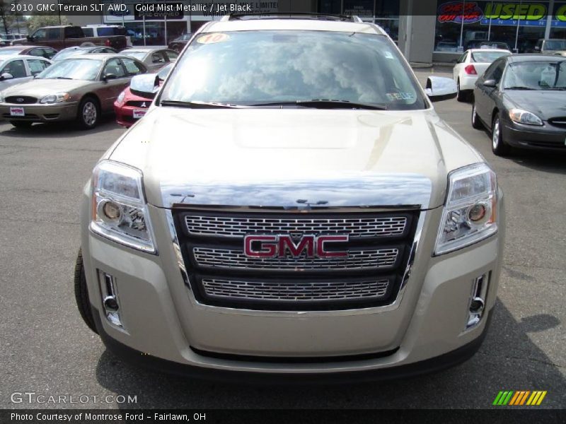 Gold Mist Metallic / Jet Black 2010 GMC Terrain SLT AWD