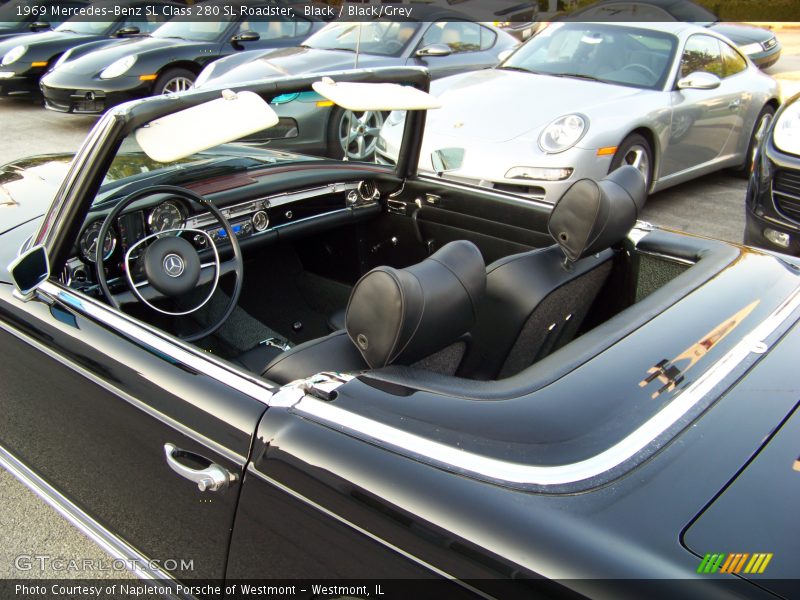 Black / Black/Grey 1969 Mercedes-Benz SL Class 280 SL Roadster