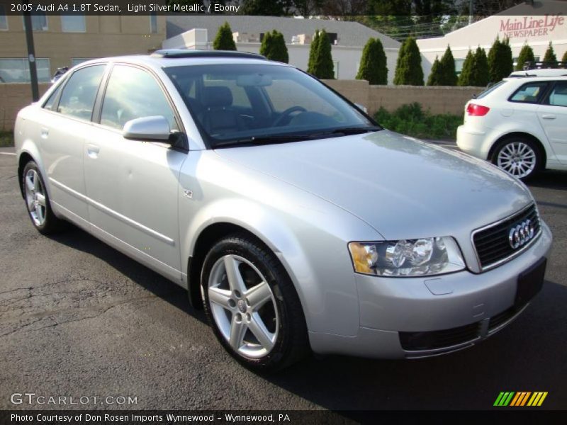 Light Silver Metallic / Ebony 2005 Audi A4 1.8T Sedan