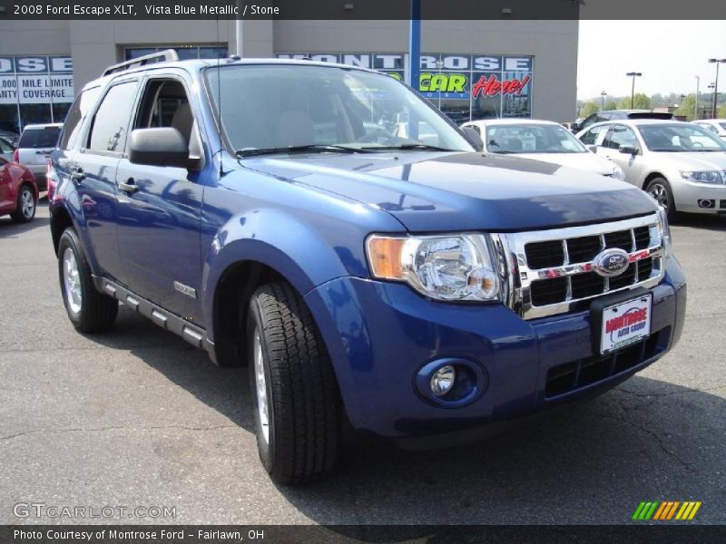 Vista Blue Metallic / Stone 2008 Ford Escape XLT