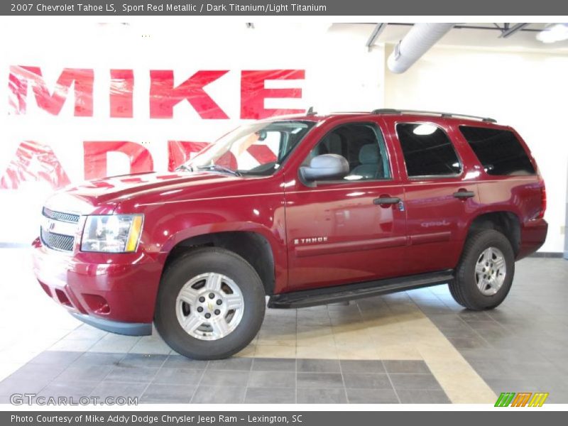 Sport Red Metallic / Dark Titanium/Light Titanium 2007 Chevrolet Tahoe LS