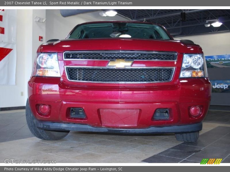 Sport Red Metallic / Dark Titanium/Light Titanium 2007 Chevrolet Tahoe LS