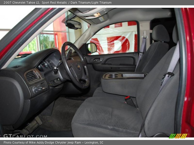 Sport Red Metallic / Dark Titanium/Light Titanium 2007 Chevrolet Tahoe LS