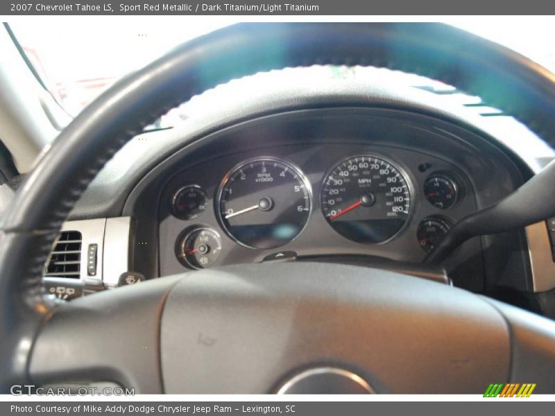 Sport Red Metallic / Dark Titanium/Light Titanium 2007 Chevrolet Tahoe LS