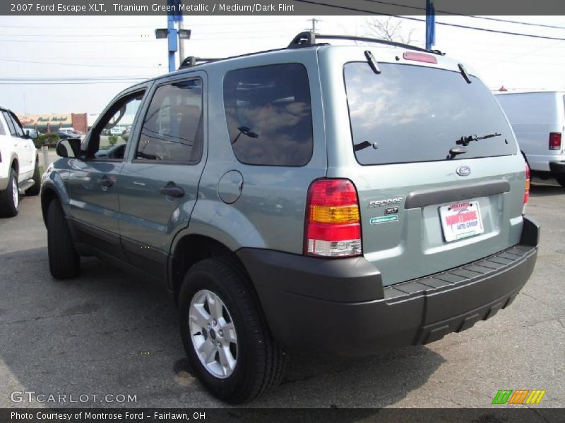 Titanium Green Metallic / Medium/Dark Flint 2007 Ford Escape XLT