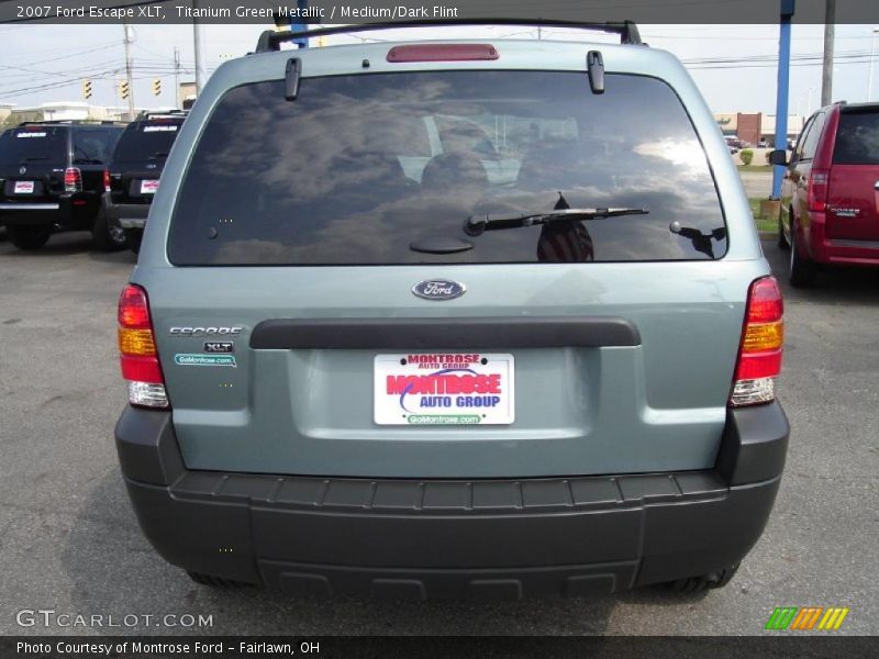 Titanium Green Metallic / Medium/Dark Flint 2007 Ford Escape XLT