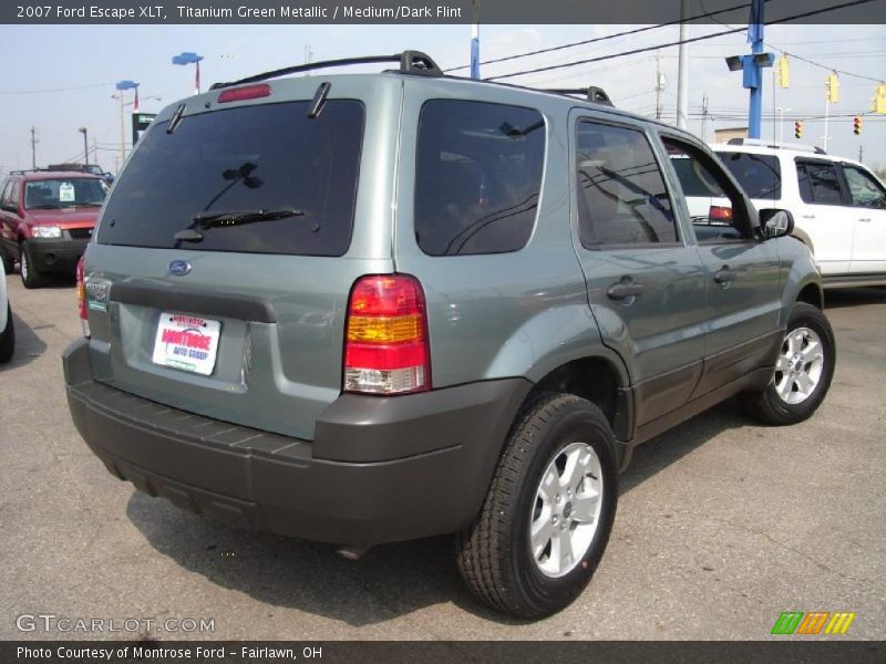 Titanium Green Metallic / Medium/Dark Flint 2007 Ford Escape XLT