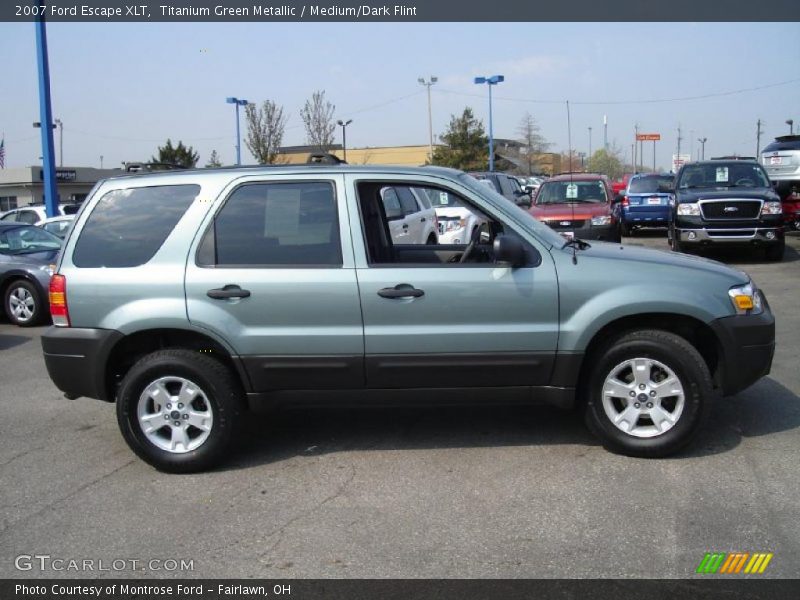 Titanium Green Metallic / Medium/Dark Flint 2007 Ford Escape XLT