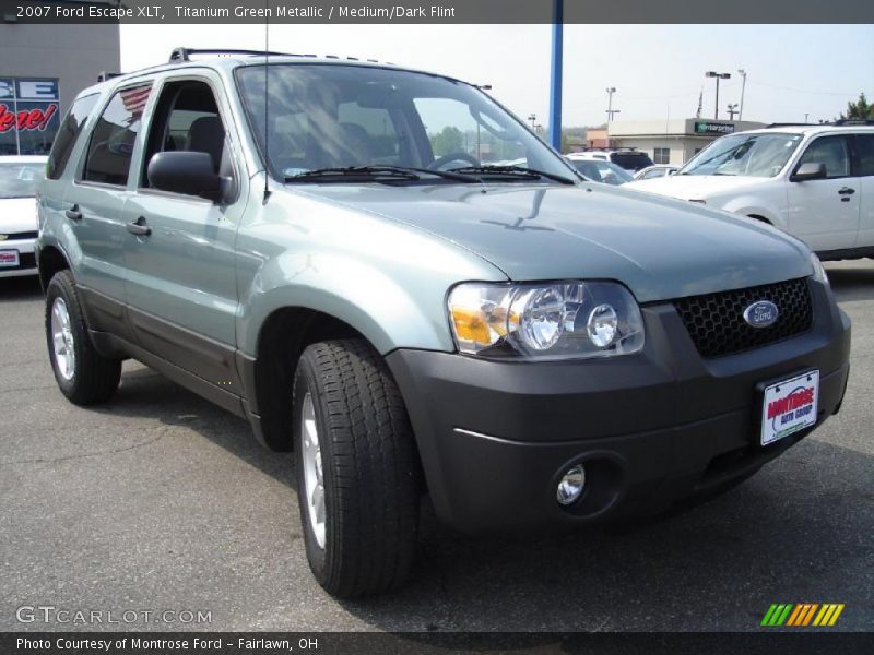 Titanium Green Metallic / Medium/Dark Flint 2007 Ford Escape XLT