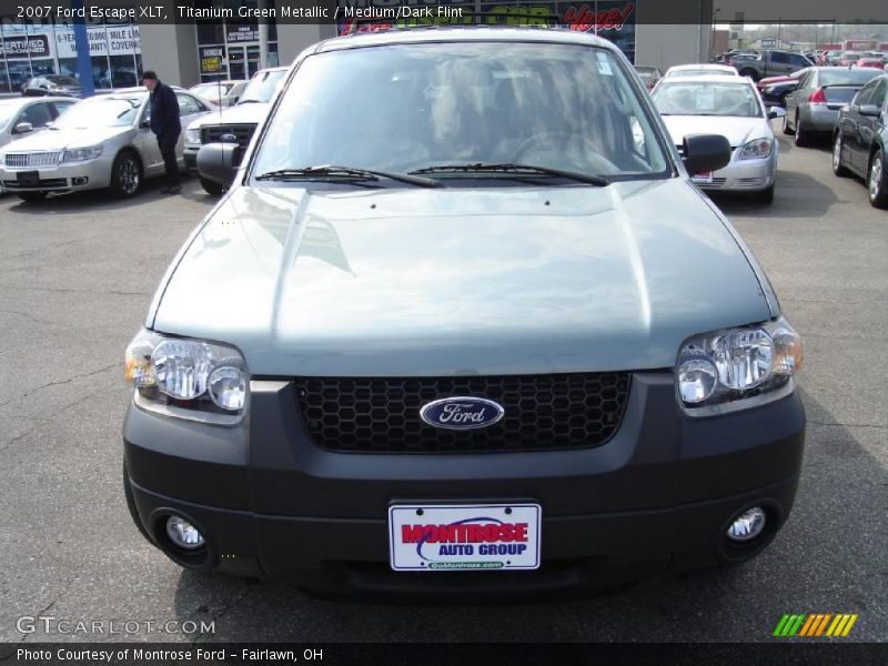Titanium Green Metallic / Medium/Dark Flint 2007 Ford Escape XLT