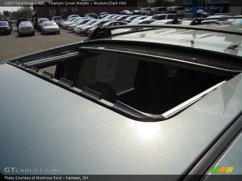 Titanium Green Metallic / Medium/Dark Flint 2007 Ford Escape XLT