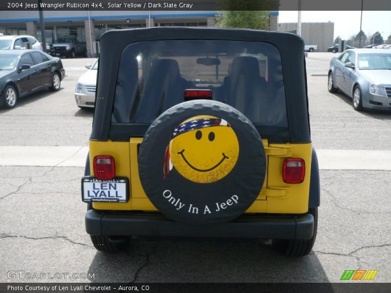 Solar Yellow / Dark Slate Gray 2004 Jeep Wrangler Rubicon 4x4