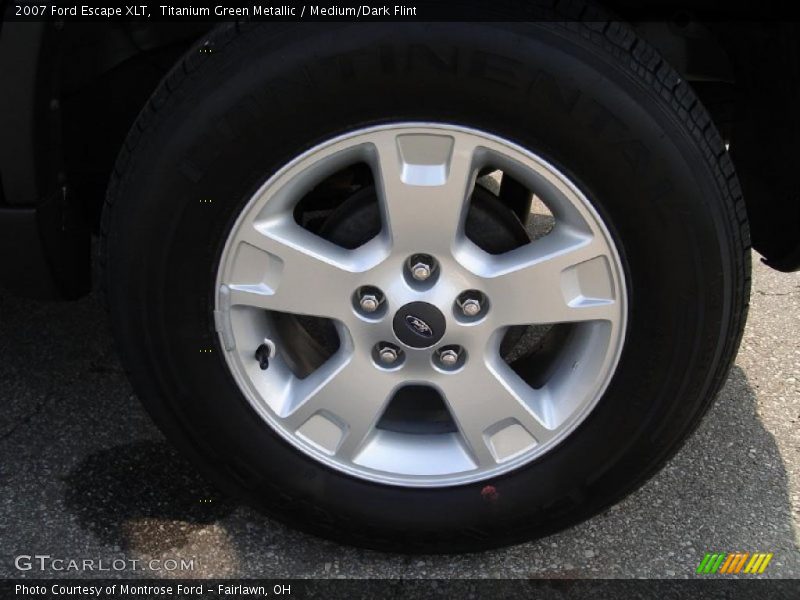 Titanium Green Metallic / Medium/Dark Flint 2007 Ford Escape XLT