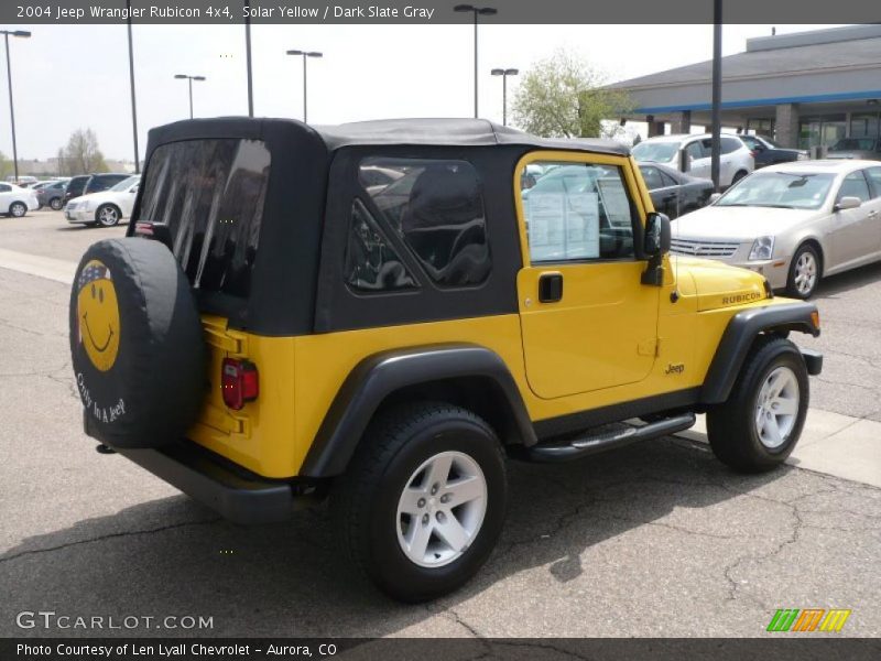 Solar Yellow / Dark Slate Gray 2004 Jeep Wrangler Rubicon 4x4
