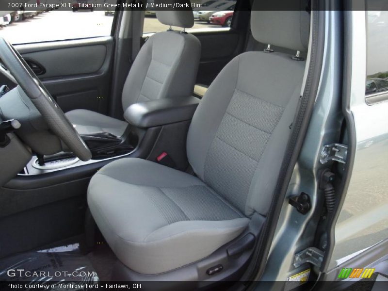 Titanium Green Metallic / Medium/Dark Flint 2007 Ford Escape XLT