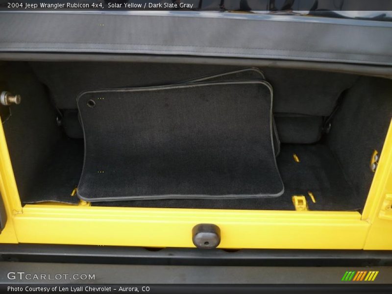 Solar Yellow / Dark Slate Gray 2004 Jeep Wrangler Rubicon 4x4
