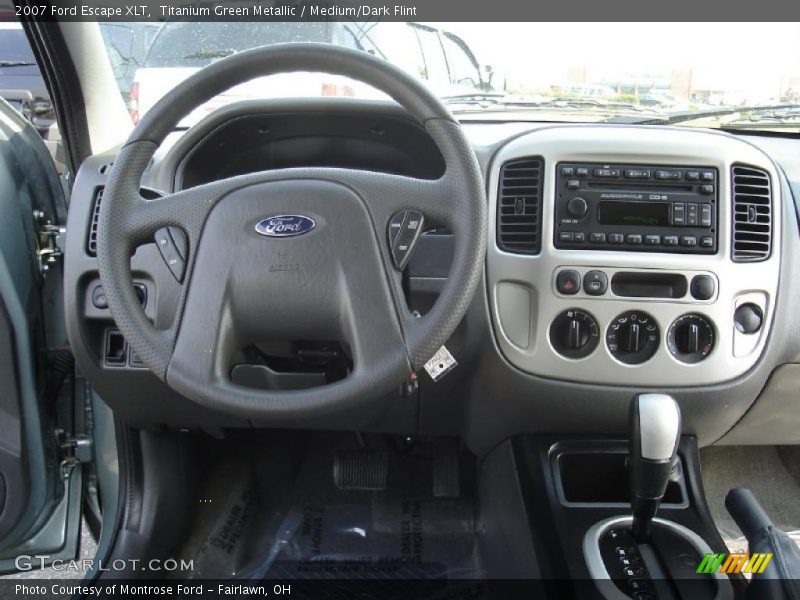 Titanium Green Metallic / Medium/Dark Flint 2007 Ford Escape XLT