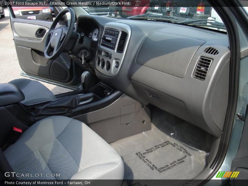 Titanium Green Metallic / Medium/Dark Flint 2007 Ford Escape XLT